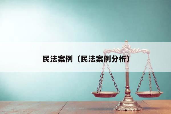 民法案例（民法案例分析）