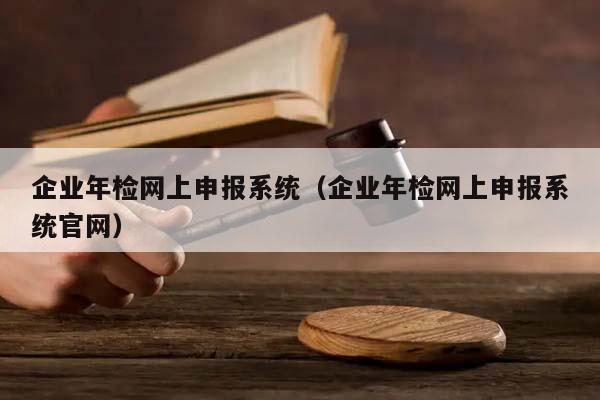 企业年检网上申报系统（企业年检网上申报系统官网）