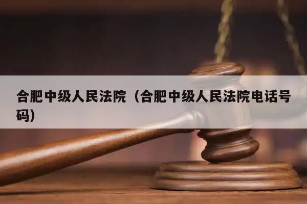 合肥中级人民法院（合肥中级人民法院电话号码）