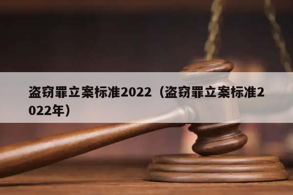 盗窃罪立案标准2022（盗窃罪立案标准2022年）