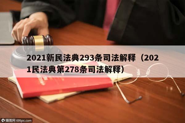 2021新民法典293条司法解释（2021民法典第278条司法解释）
