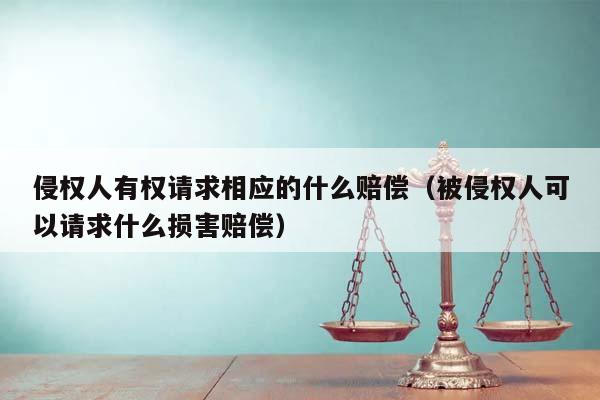 侵权人有权请求相应的什么赔偿（被侵权人可以请求什么损害赔偿）