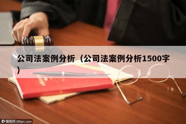 公司法案例分析（公司法案例分析1500字）