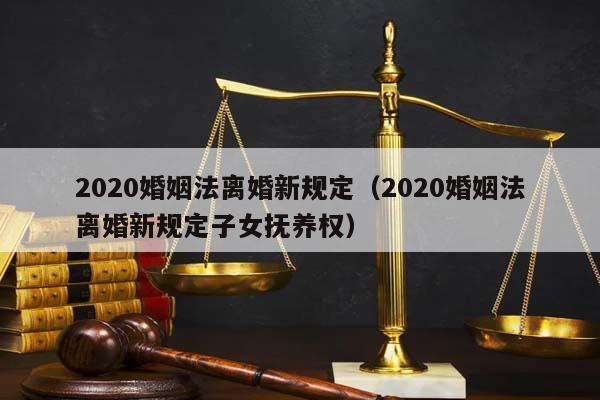 2020婚姻法离婚新规定（2020婚姻法离婚新规定子女抚养权）