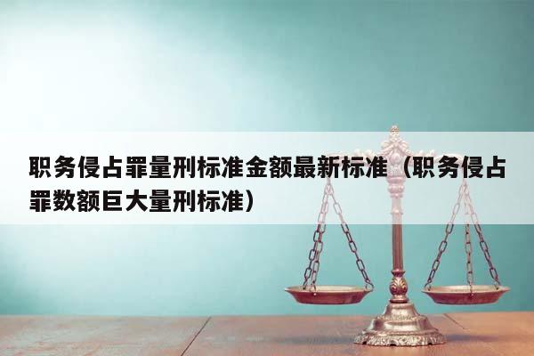 职务侵占罪量刑标准金额最新标准（职务侵占罪数额巨大量刑标准）