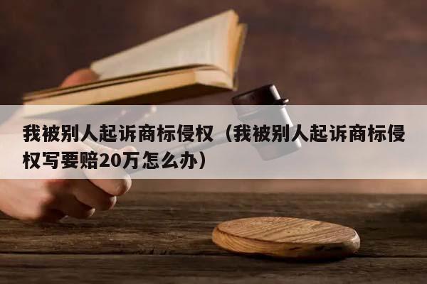 我被别人起诉商标侵权（我被别人起诉商标侵权写要赔20万怎么办）