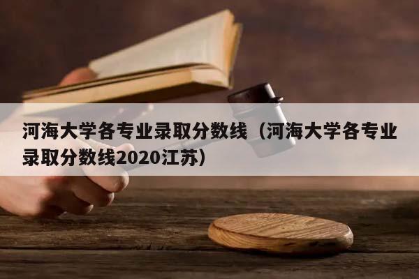 河海大学各专业录取分数线（河海大学各专业录取分数线2020江苏）