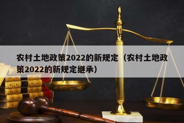 农村土地政策2022的新规定（农村土地政策2022的新规定继承）