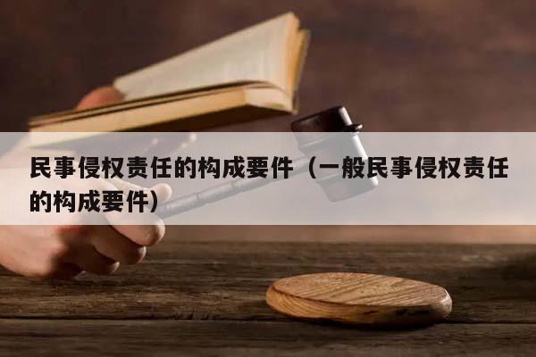 民事侵权责任的构成要件（一般民事侵权责任的构成要件）