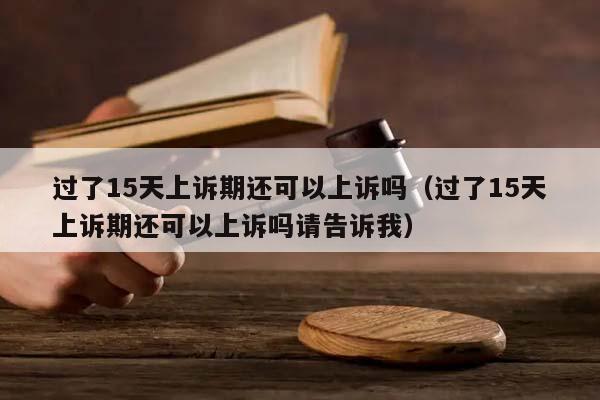 过了15天上诉期还可以上诉吗（过了15天上诉期还可以上诉吗请告诉我）