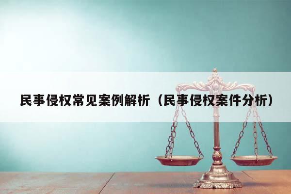 民事侵权常见案例解析（民事侵权案件分析）