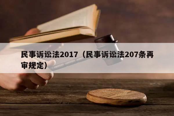 民事诉讼法2017（民事诉讼法207条再审规定）