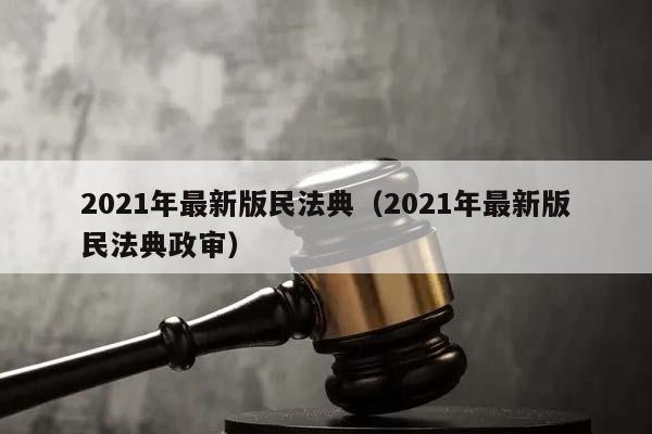 2021年最新版民法典（2021年最新版民法典政审）