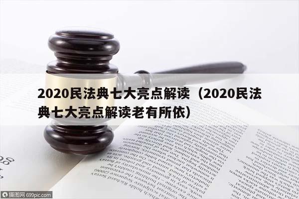 2020民法典七大亮点解读（2020民法典七大亮点解读老有所依）