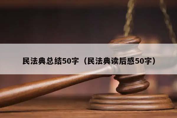 民法典总结50字（民法典读后感50字）