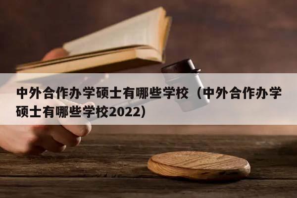 中外合作办学硕士有哪些学校（中外合作办学硕士有哪些学校2022）