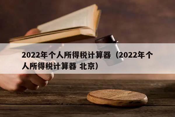2022年个人所得税计算器（2022年个人所得税计算器 北京）
