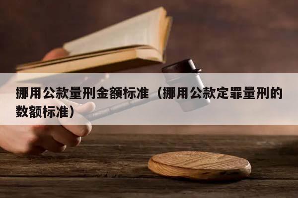 挪用公款量刑金额标准（挪用公款定罪量刑的数额标准）