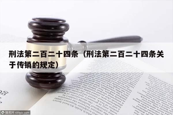 刑法第二百二十四条（刑法第二百二十四条关于传销的规定）