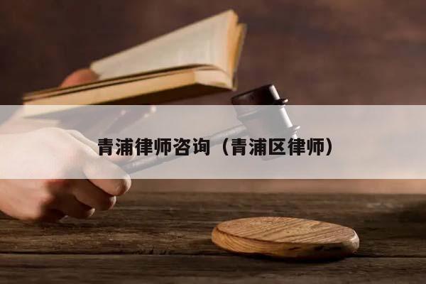 青浦律师咨询（青浦区律师）