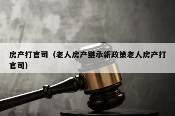 房产打官司（老人房产继承新政策老人房产打官司）