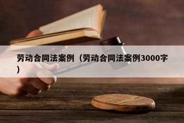 劳动合同法案例（劳动合同法案例3000字）