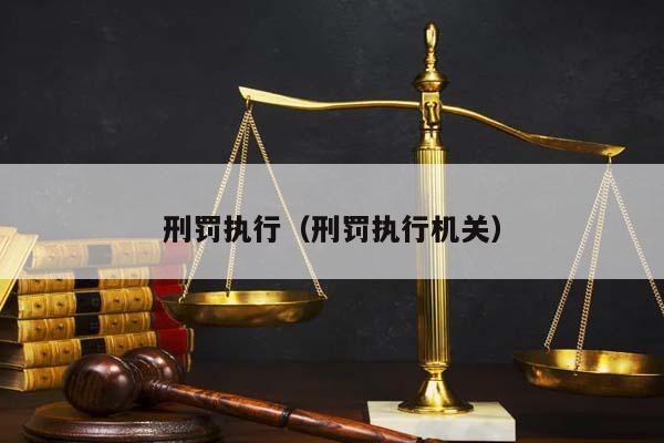 刑罚执行（刑罚执行机关）