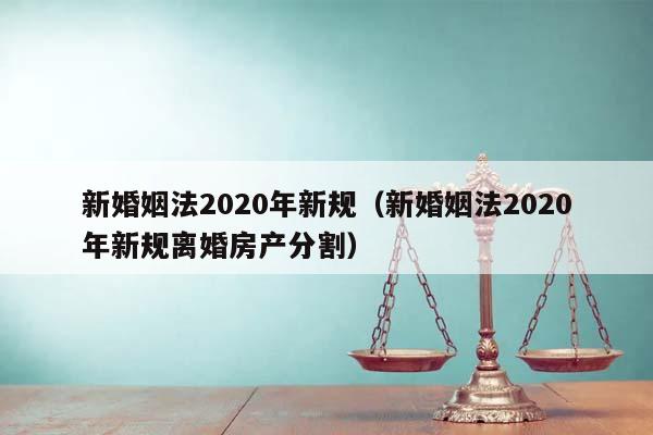 新婚姻法2020年新规（新婚姻法2020年新规离婚房产分割）