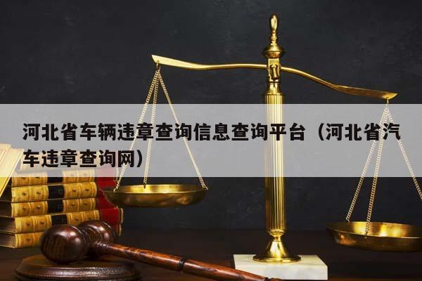 河北省车辆违章查询信息查询平台（河北省汽车违章查询网）