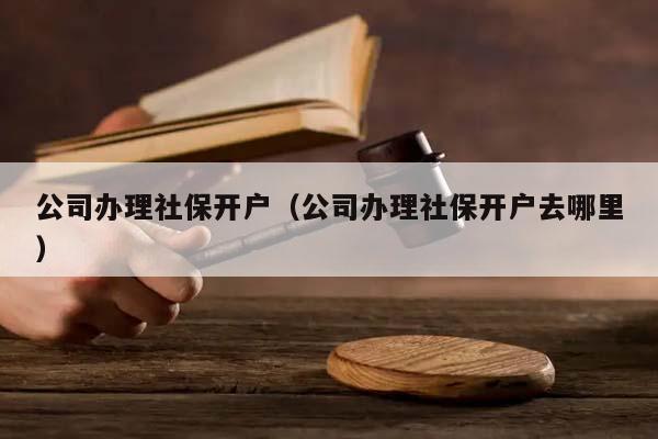 公司办理社保开户（公司办理社保开户去哪里）