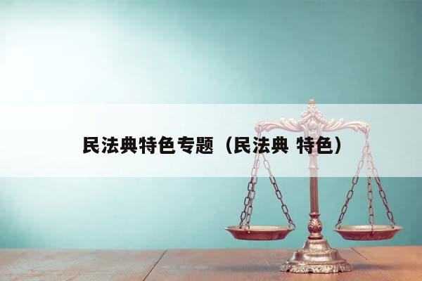 民法典特色专题（民法典 特色）