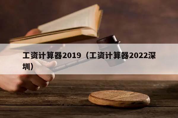 工资计算器2019（工资计算器2022深圳）