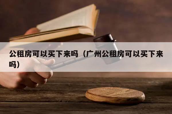 公租房可以买下来吗（广州公租房可以买下来吗）