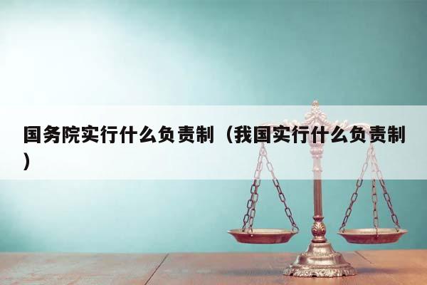 国务院实行什么负责制（我国实行什么负责制）