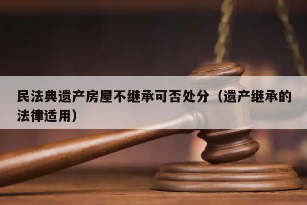 民法典遗产房屋不继承可否处分（遗产继承的法律适用）