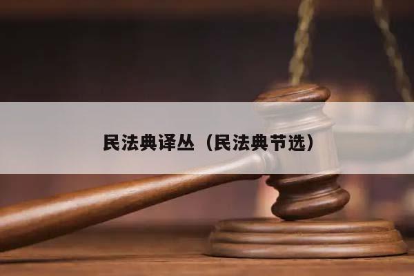 民法典译丛（民法典节选）
