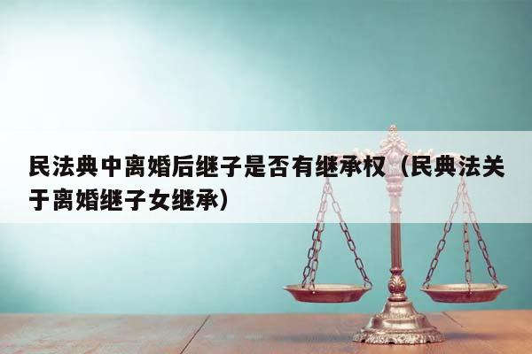 民法典中离婚后继子是否有继承权（民典法关于离婚继子女继承）