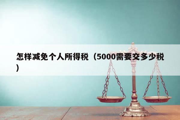 怎样减免个人所得税（5000需要交多少税）