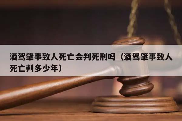 酒驾肇事致人死亡会判死刑吗（酒驾肇事致人死亡判多少年）