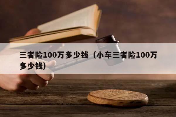 三者险100万多少钱（小车三者险100万多少钱）