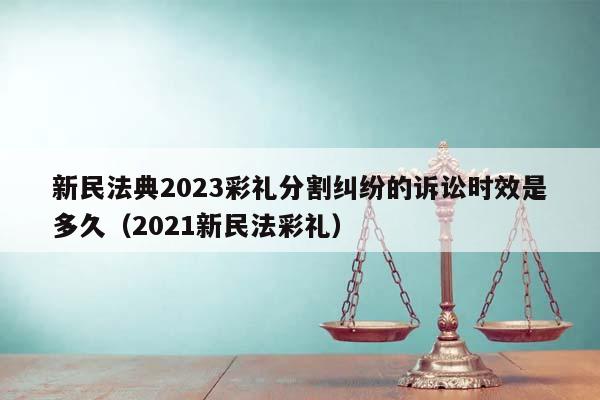 新民法典2023彩礼分割纠纷的诉讼时效是多久（2021新民法彩礼）