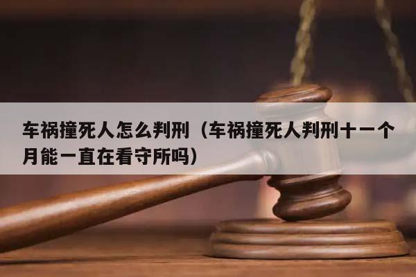 车祸撞死人怎么判刑（车祸撞死人判刑十一个月能一直在看守所吗）