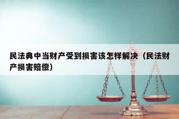 民法典中当财产受到损害该怎样解决（民法财产损害赔偿）