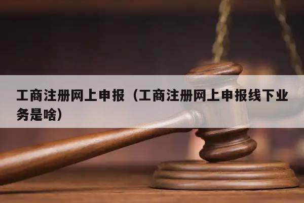 工商注册网上申报（工商注册网上申报线下业务是啥）