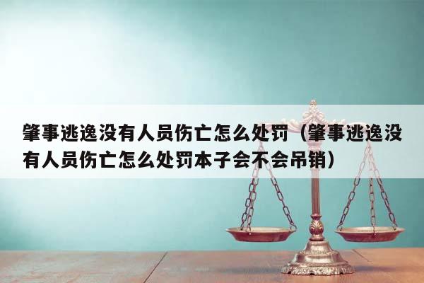 肇事逃逸没有人员伤亡怎么处罚（肇事逃逸没有人员伤亡怎么处罚本子会不会吊销）