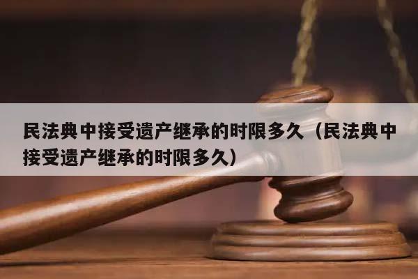 民法典中接受遗产继承的时限多久（民法典中接受遗产继承的时限多久）