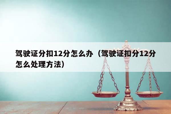 驾驶证分扣12分怎么办（驾驶证扣分12分怎么处理方法）