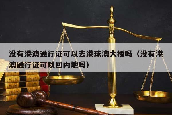 没有港澳通行证可以去港珠澳大桥吗（没有港澳通行证可以回内地吗）