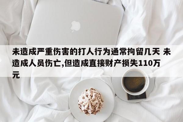 未造成严重伤害的打人行为通常拘留几天 未造成人员伤亡,但造成直接财产损失110万元