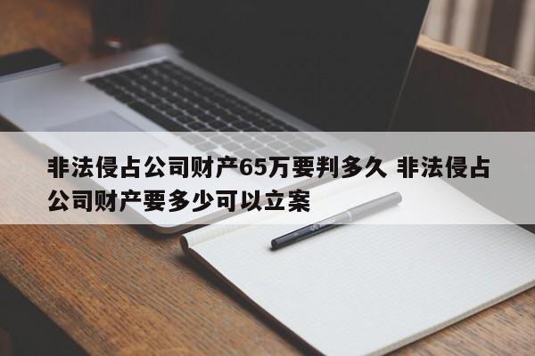 非法侵占公司财产65万要判多久 非法侵占公司财产要多少可以立案